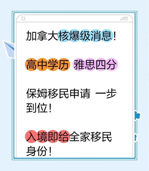 加拿大新移民政策_2024年申请条件