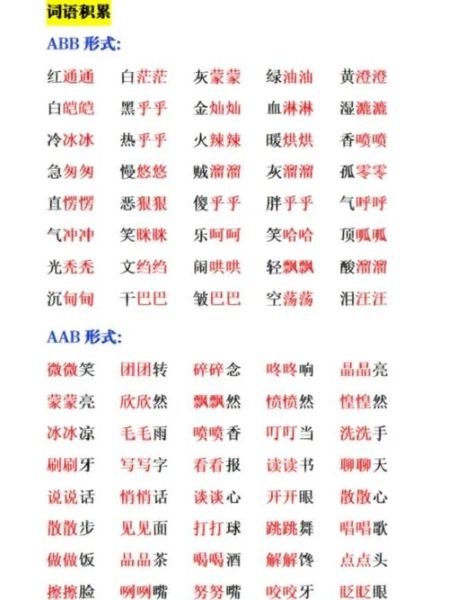 叽叽叫abb词语有哪些_如何教孩子学叽叽叫abb词语