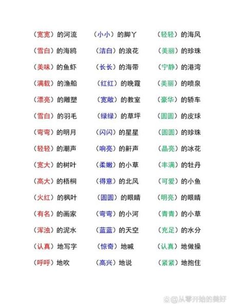 形容区的词语有哪些_如何精准运用