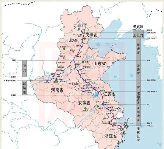 京杭大运河有多长_京杭大运河起点终点在哪