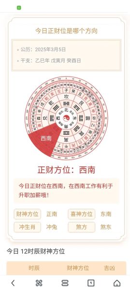 今日财位在哪个方向_如何根据每日财运方位提升收入