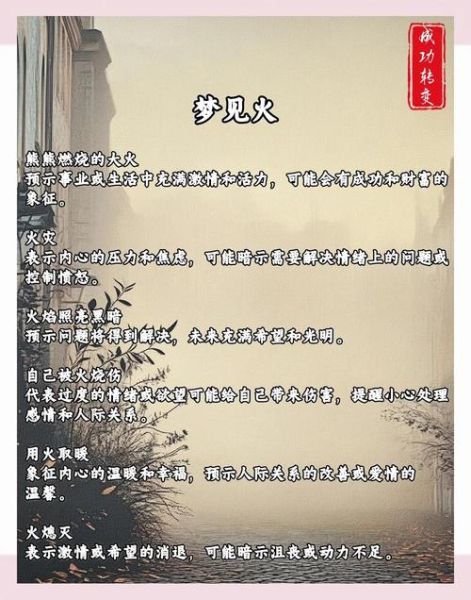 梦到火烧身是什么意思_梦见火烧身预示什么