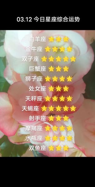 十二星座今日运势如何_今天哪个星座最旺